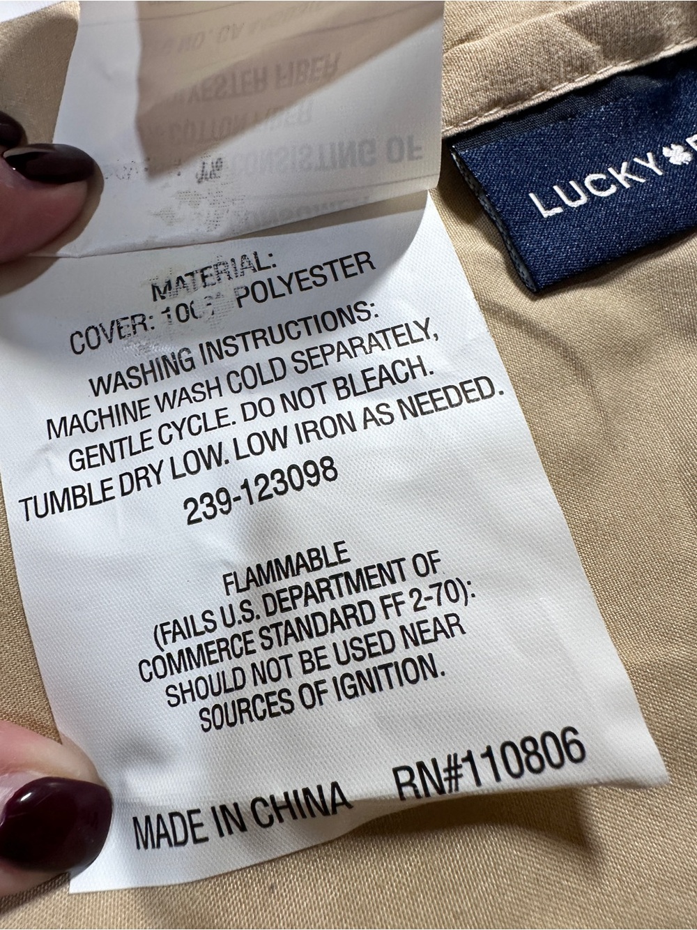 Lucky Brand bohemian-style quilt shams reversible striped and pattern Queen - Picture 7 of 8